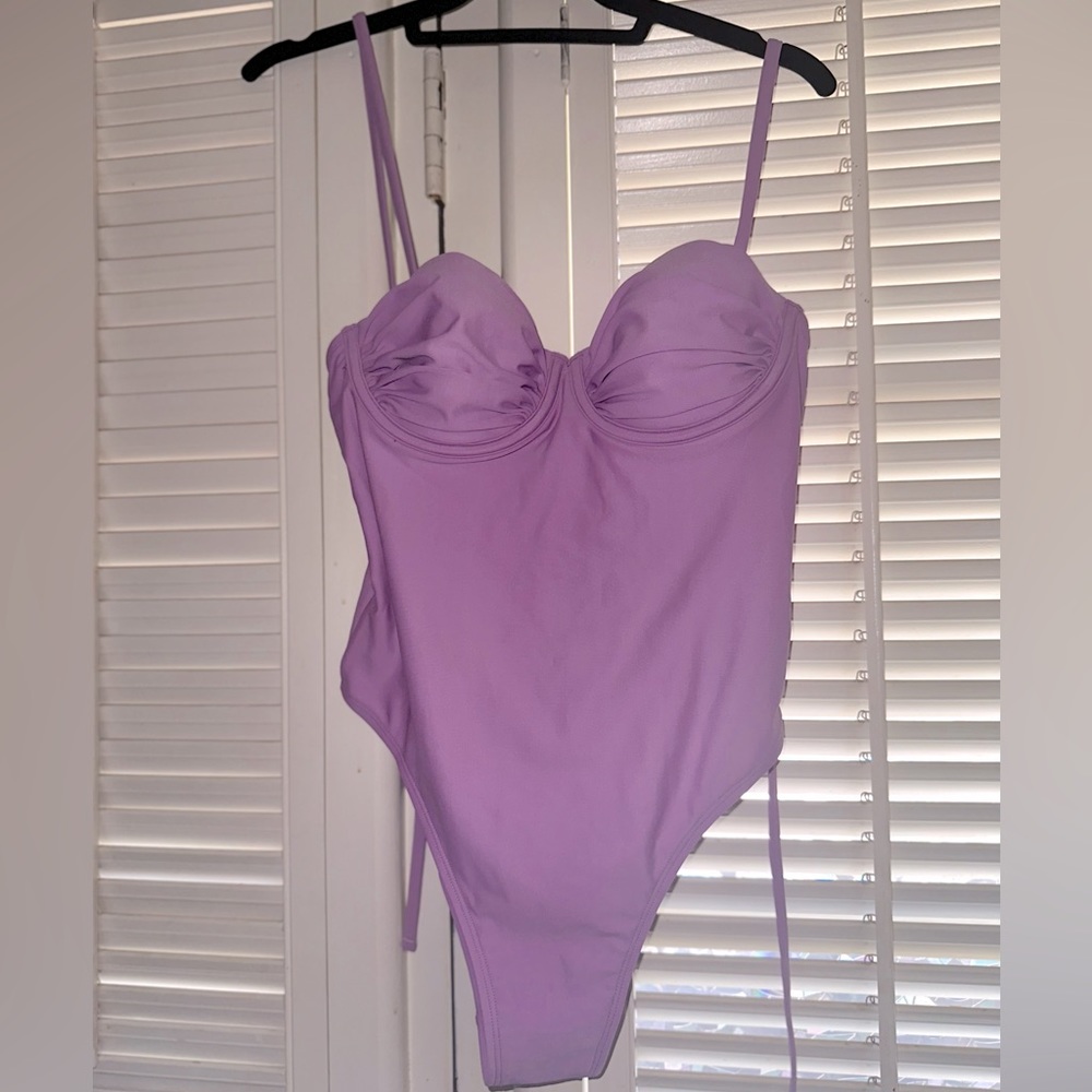 Cupshe Purple one piece swimsuit